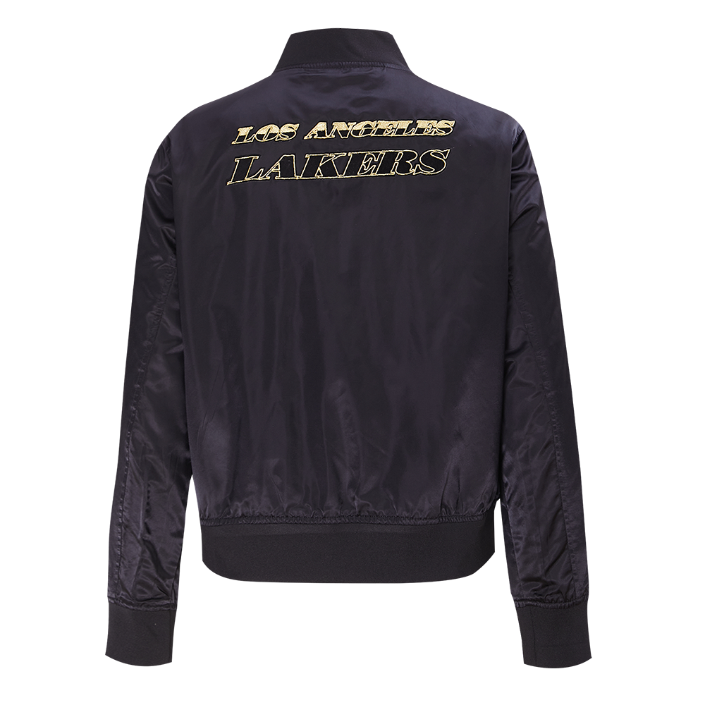Lakers Womens Holiday Glam Satin Jacket