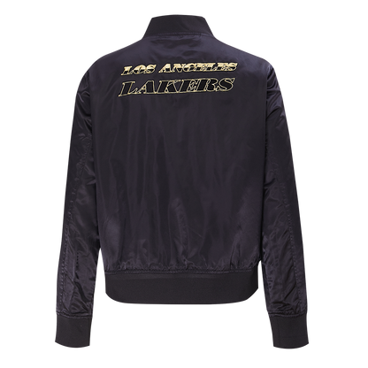 Lakers Womens Holiday Glam Satin Jacket