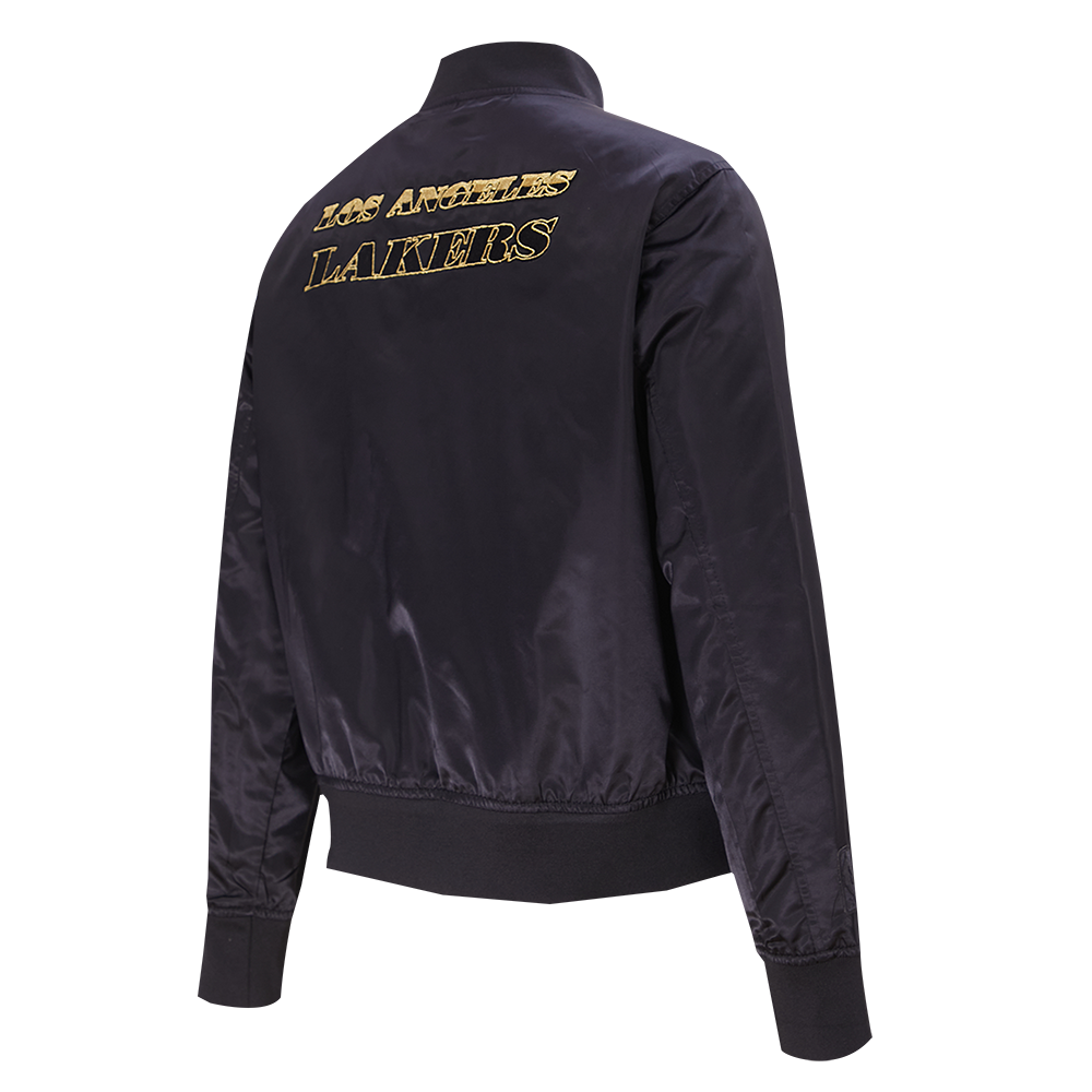 Lakers Womens Holiday Glam Satin Jacket