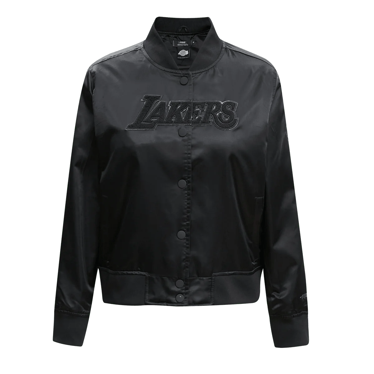 Lakers Women's Triple Black Satin Jacket
