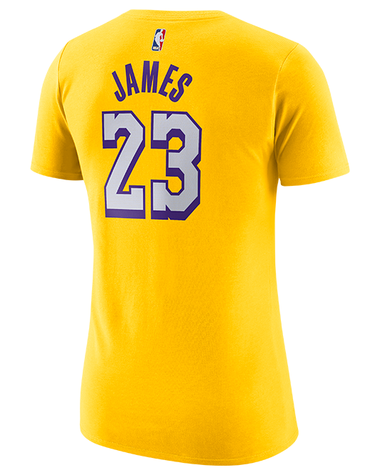 Los Angeles Lakers LeBron James City Edition Women's Player Tee