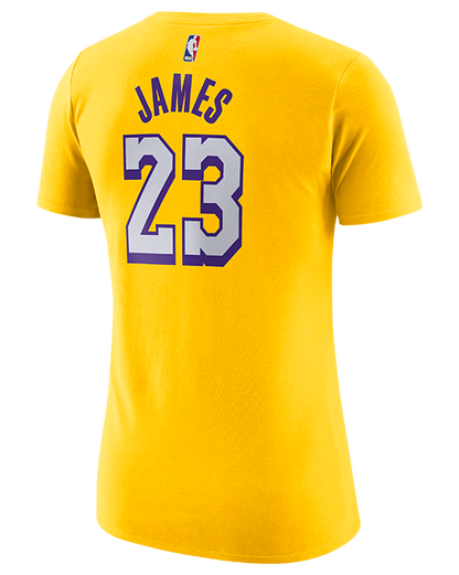 Los Angeles Lakers LeBron James City Edition Women's Player Tee