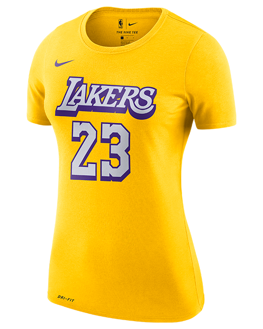 Los Angeles Lakers LeBron James City Edition Women's Player Tee