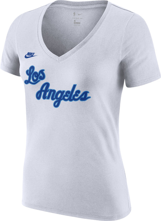 Hardwood Classics 2020/21 White Women's Los Angeles Lakers Classic Logo Tee