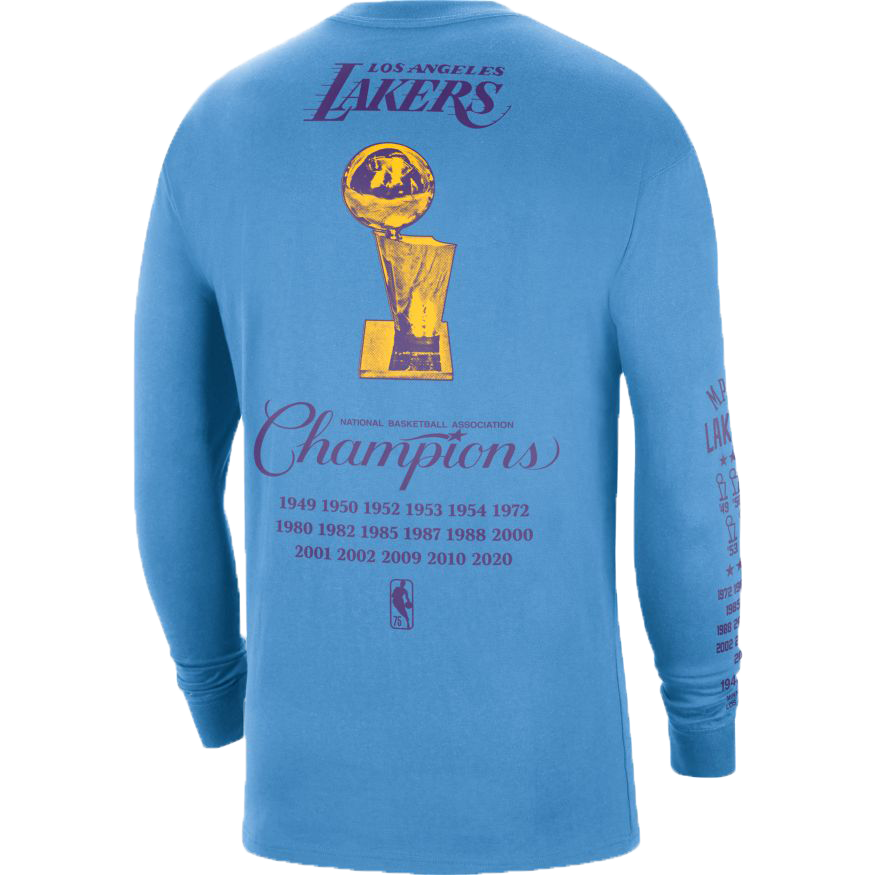 Los Angeles Lakers Courtside Men's Nike NBA Long-Sleeve T-Shirt