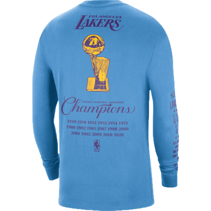 Los Angeles Lakers Courtside Men's Nike NBA Long-Sleeve T-Shirt