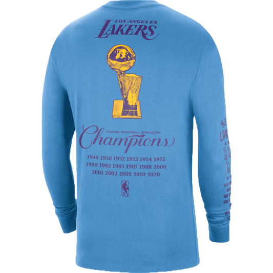 Los Angeles Lakers Courtside Men's Nike NBA Long-Sleeve T-Shirt