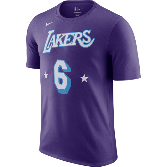 Los Angeles Lakers LeBron James Moments Mixtape City Edition Player T-Shirt
