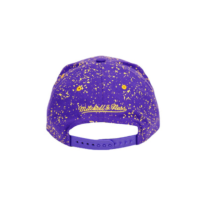 Lakers Splatter Snapback Hat