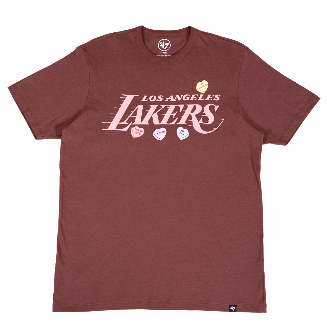 Lakers '47 Vday Wordmark Franklin Tee