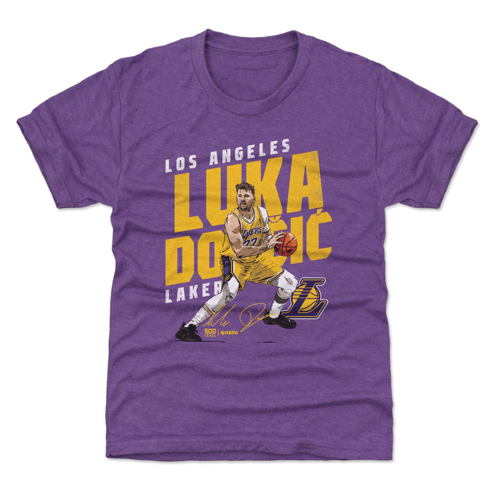 Luka Doncic Los Angeles Lakers Slant WHT