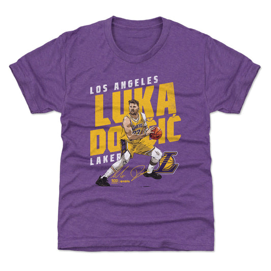 Luka Doncic Los Angeles Lakers Slant WHT