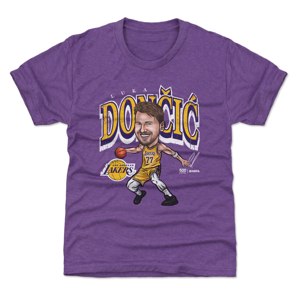 Luka Doncic Los Angeles Lakers Cartoon WHT