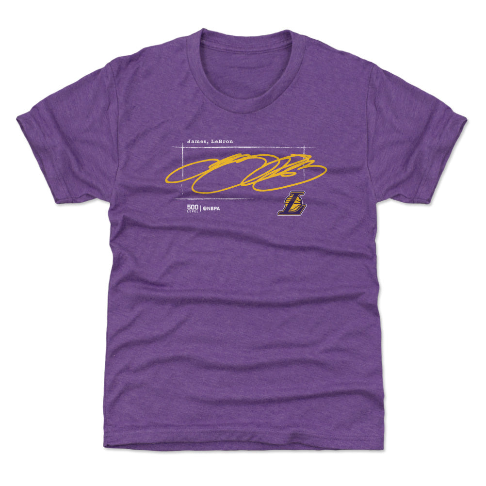 LeBron James Los Angeles Lakers Signature WHT