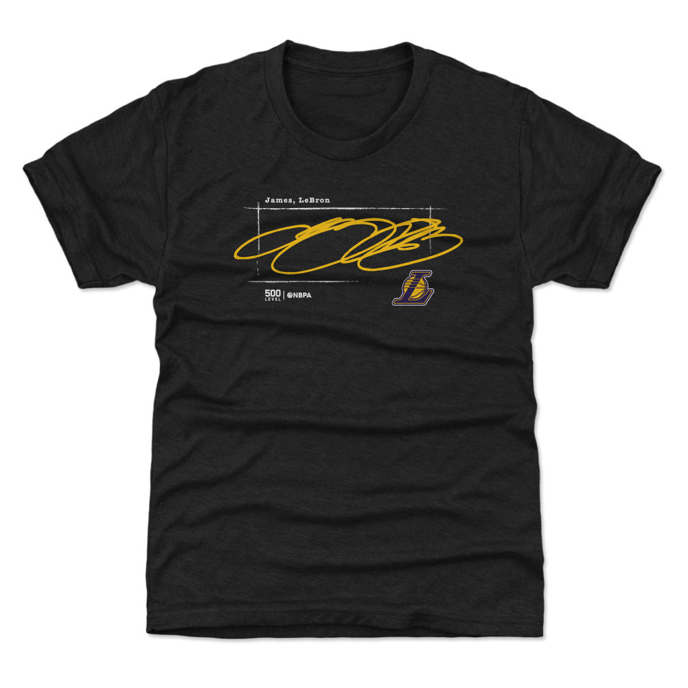 LeBron James Los Angeles Lakers Signature WHT