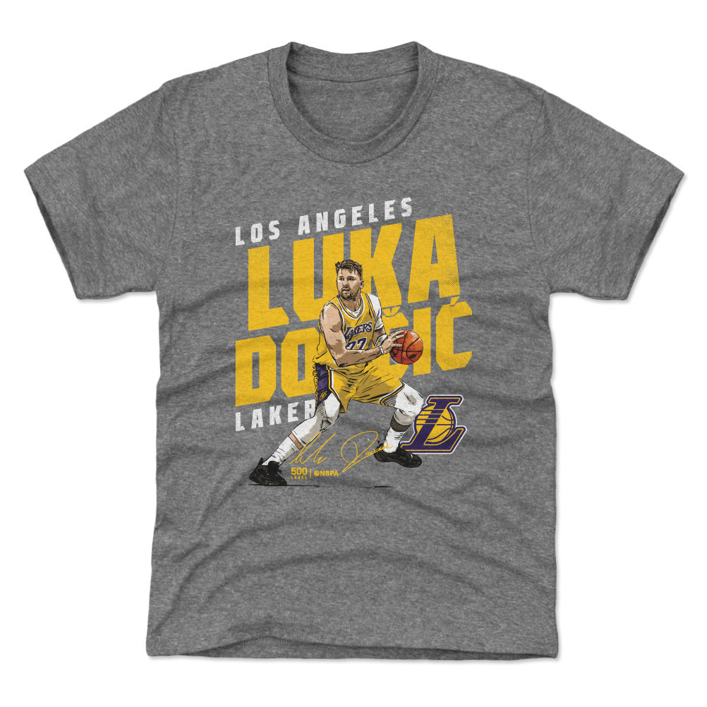 Luka Doncic Los Angeles Lakers Slant WHT