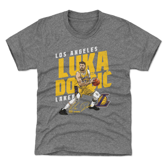 Luka Doncic Los Angeles Lakers Slant WHT