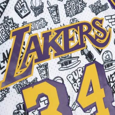 Los Angeles Lakers O'neal Doodle Swingman Jersey