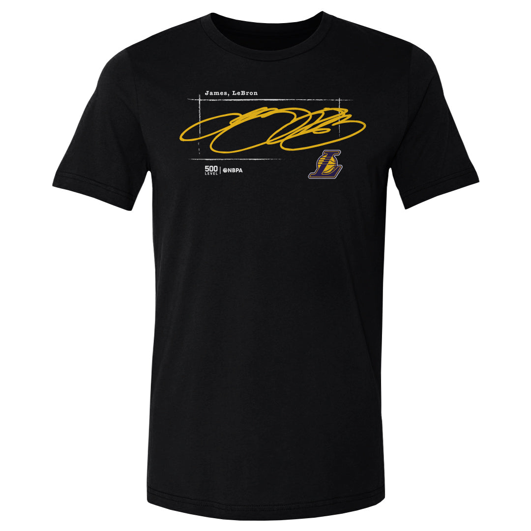 LeBron James Los Angeles Lakers Signature WHT