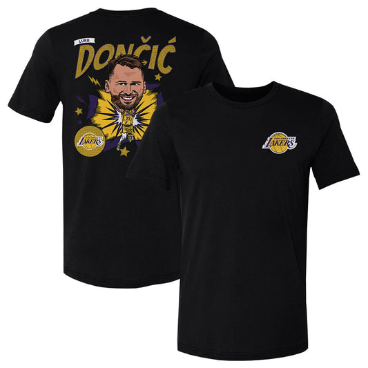 Luka Doncic Los Angeles Lakers Caricature F&B WHT