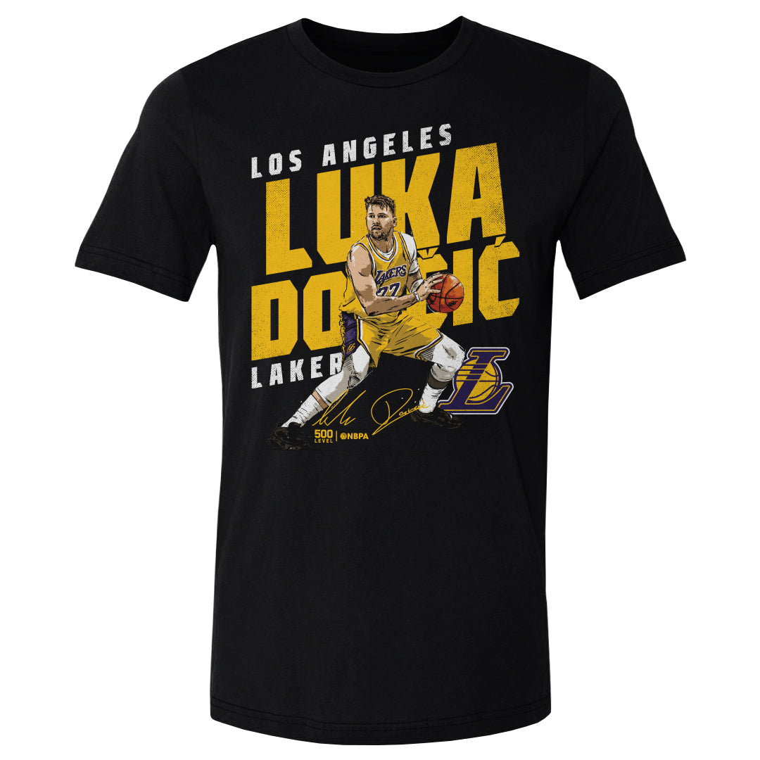 Luka Doncic Los Angeles Lakers Slant WHT