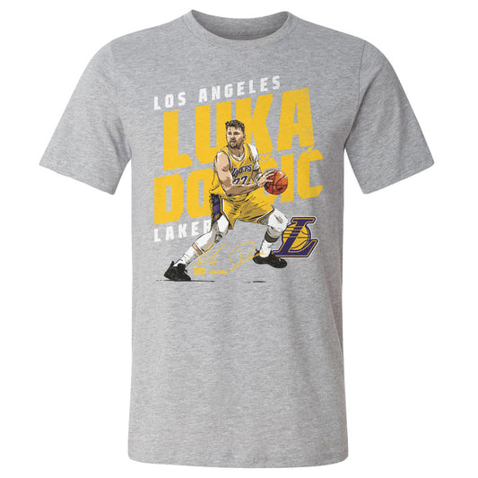 Luka Doncic Los Angeles Lakers Slant WHT