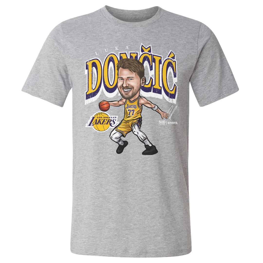 Luka Doncic Los Angeles Lakers Cartoon WHT