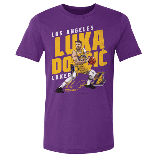 Luka Doncic Los Angeles Lakers Slant WHT
