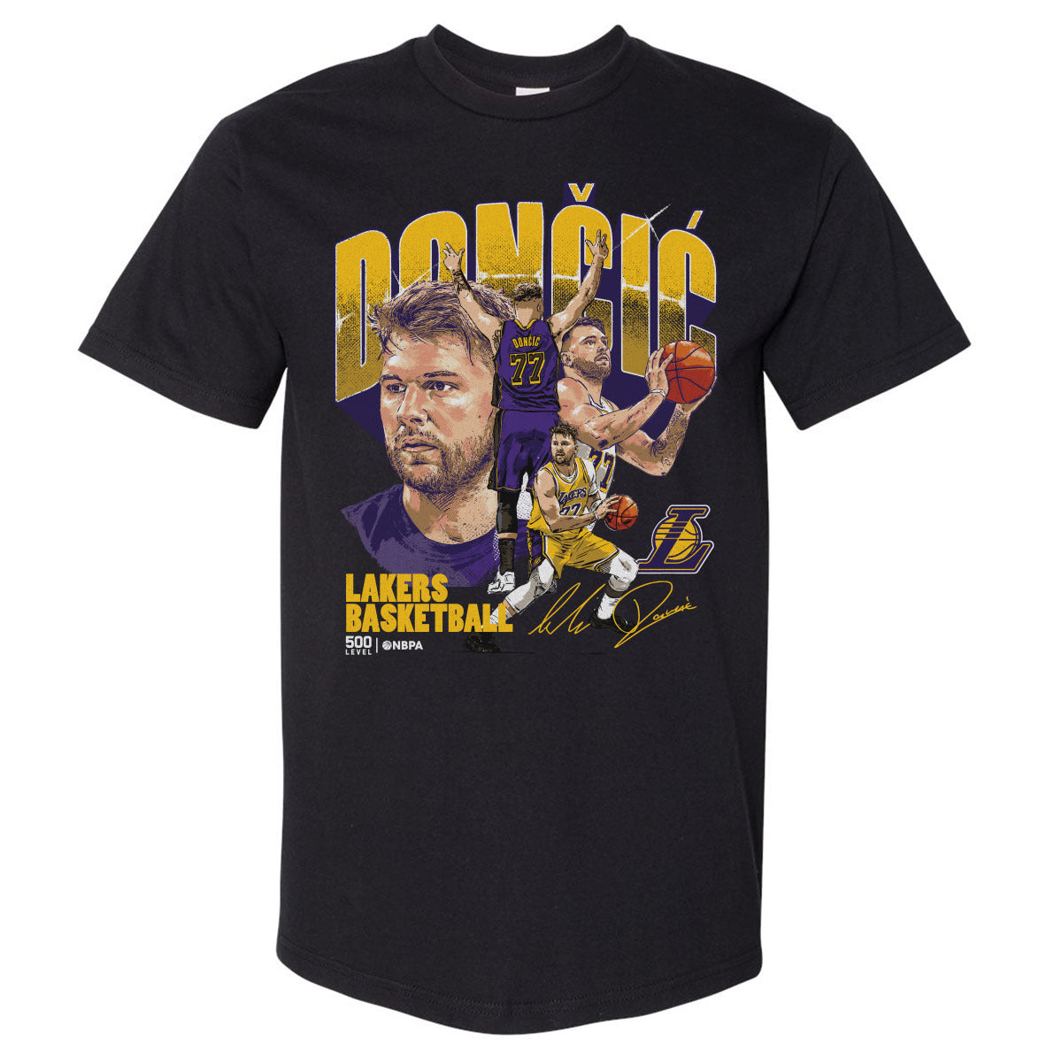 Luka Doncic Los Angeles Lakers Collage WHT