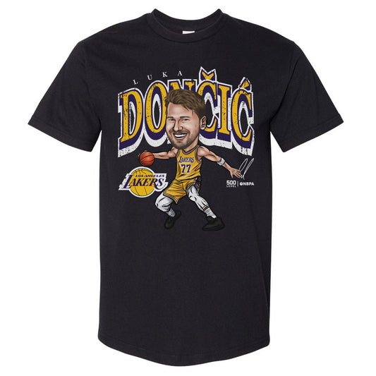 Luka Doncic Los Angeles Lakers Cartoon WHT