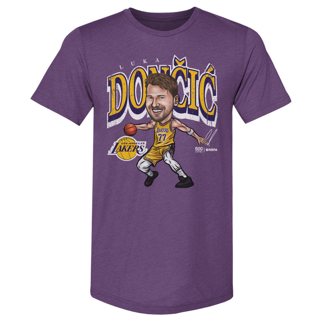 Luka Doncic Los Angeles Lakers Cartoon WHT