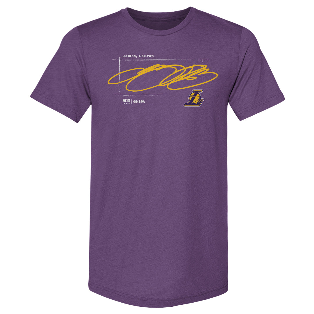 LeBron James Los Angeles Lakers Signature WHT