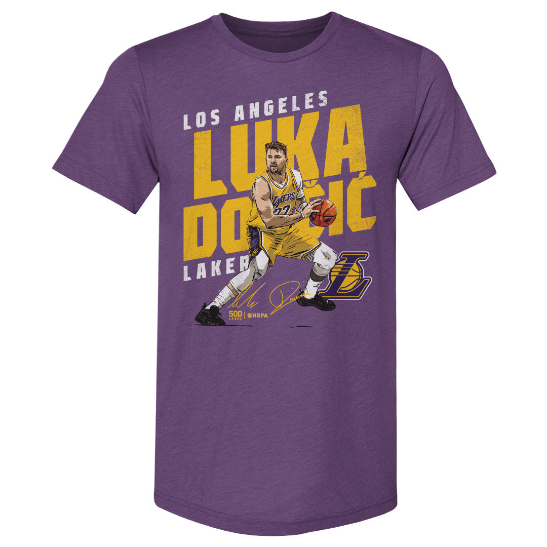 Luka Doncic Los Angeles Lakers Slant WHT
