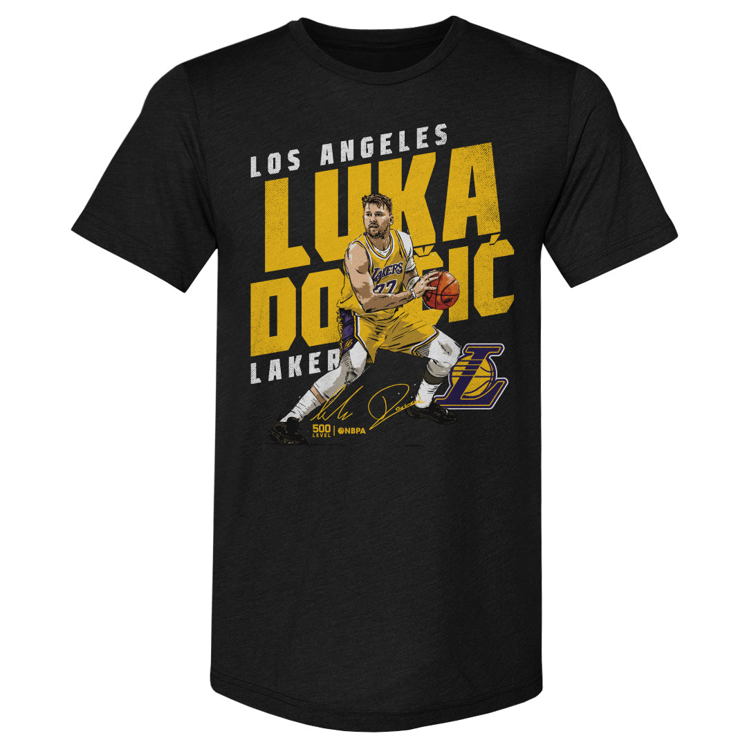 Luka Doncic Los Angeles Lakers Slant WHT