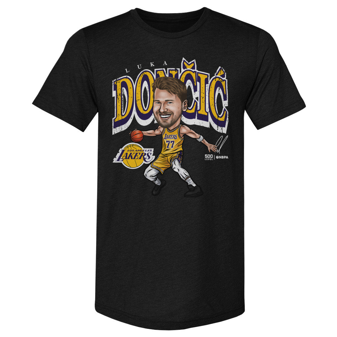 Luka Doncic Los Angeles Lakers Cartoon WHT