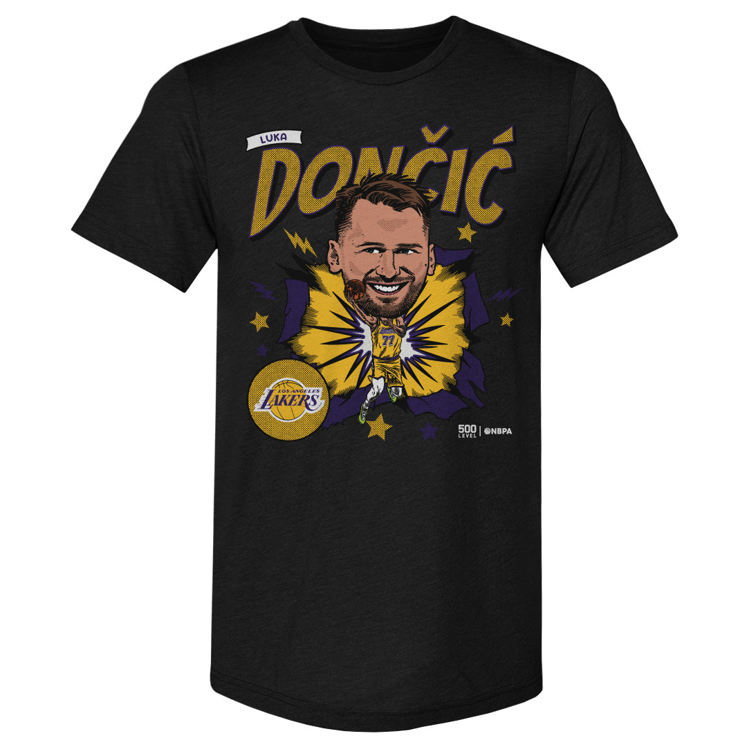 Luka Doncic Los Angeles Lakers Caricature WHT