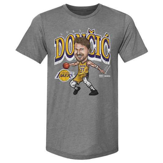 Luka Doncic Los Angeles Lakers Cartoon WHT