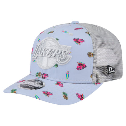 Lakers 970SS Surf Pattern Trucker Hat