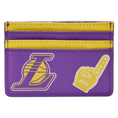 LAKERS LOUNGEFLY PATCH ICONS CARD WALLET
