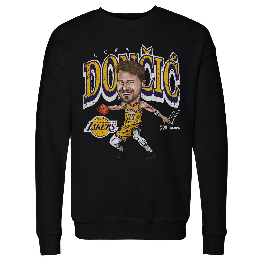 Luka Doncic Los Angeles Lakers Cartoon WHT