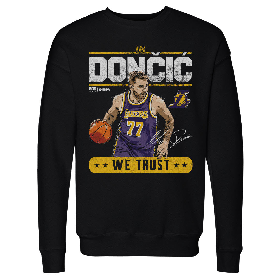 Luka Doncic Los Angeles Lakers Trust WHT Crewneck
