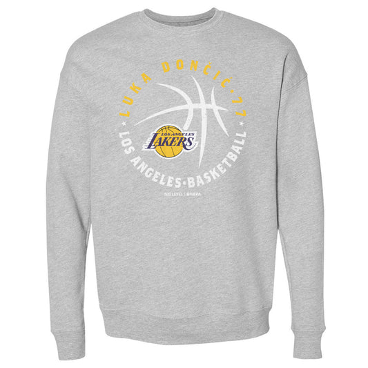 Luka Doncic Los Angeles Lakers Player Ball WHT Crewneck