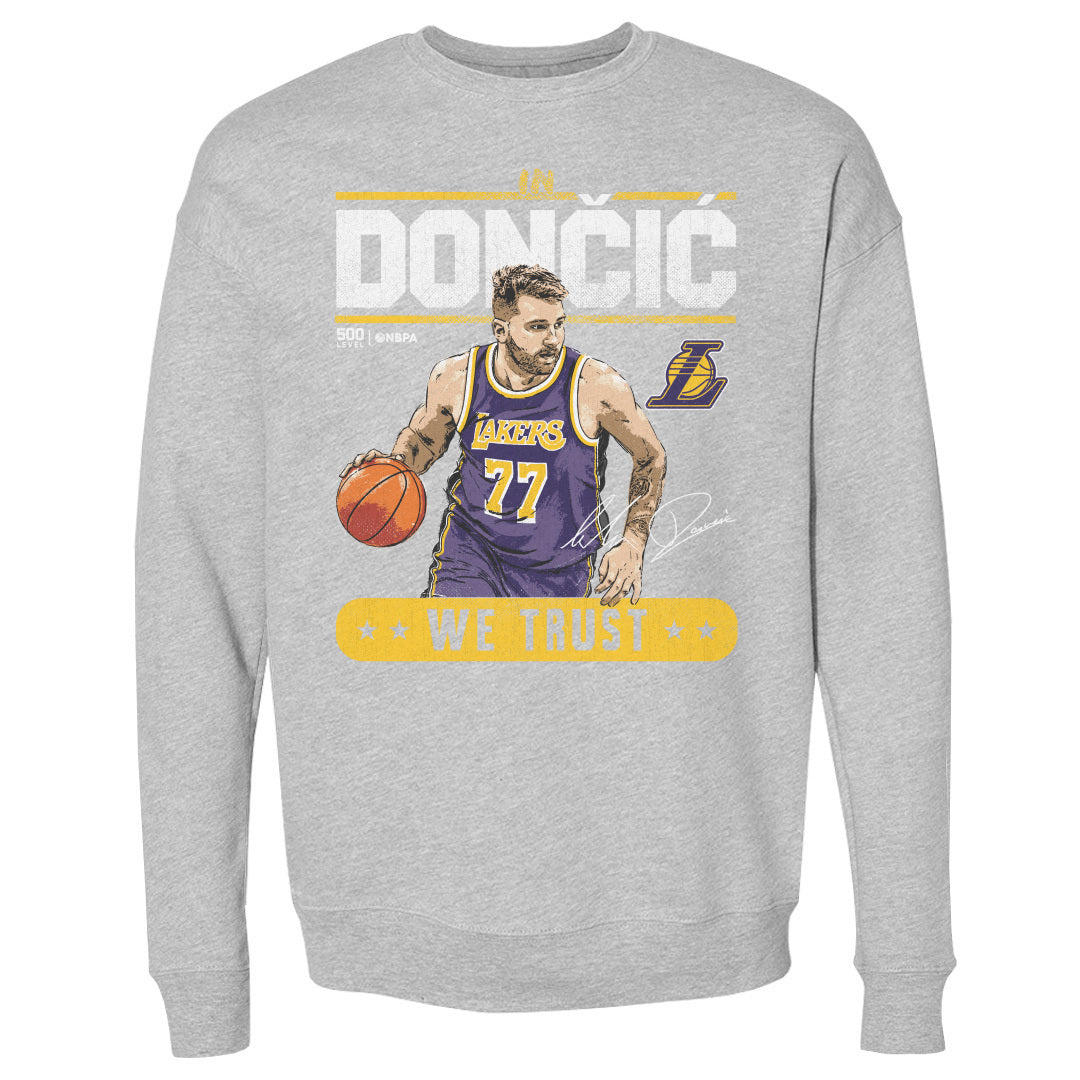 Luka Doncic Los Angeles Lakers Trust WHT Crewneck