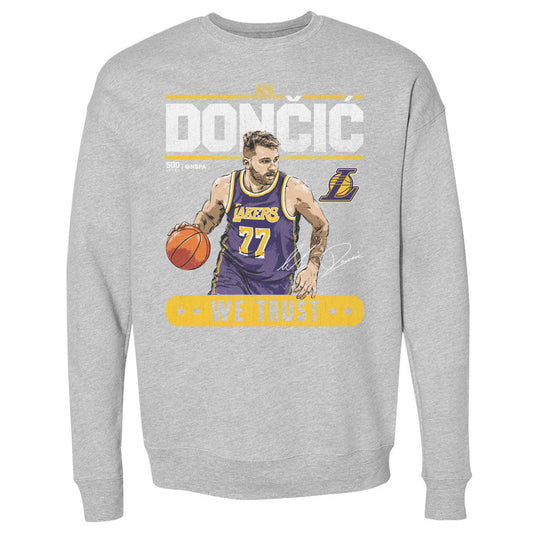 Luka Doncic Los Angeles Lakers Trust WHT Crewneck