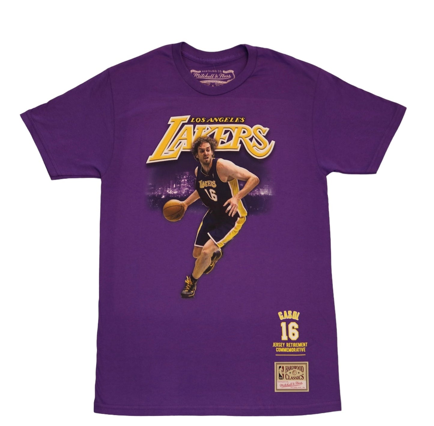 Lakers Gasol NBA Career SS Tee