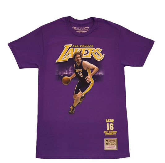 Lakers Gasol NBA Career SS Tee