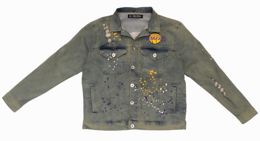 Lakers LT Blue Denim Jacket