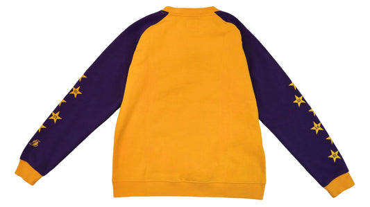 Lakers Yth Champs Stars Sleeves Raglan Crewneck