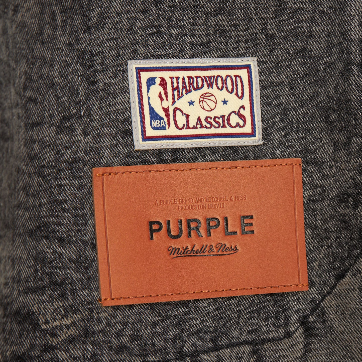 Lakers M&N x Purple Mesh Button Up