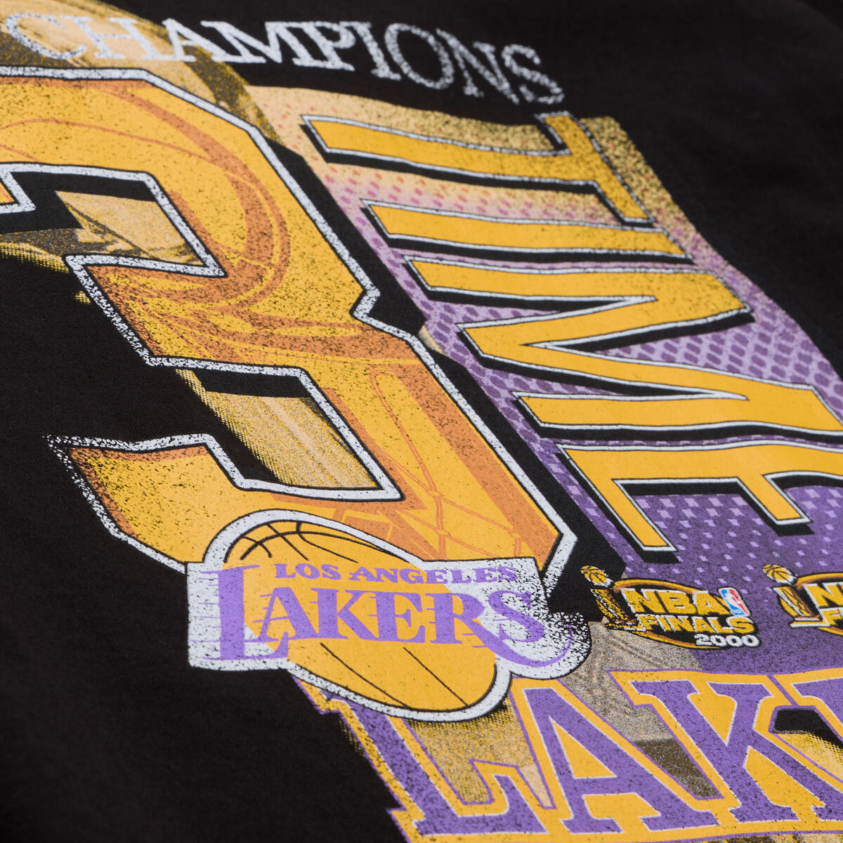 Lakers Black B2B2B Champs Rings SS Tee